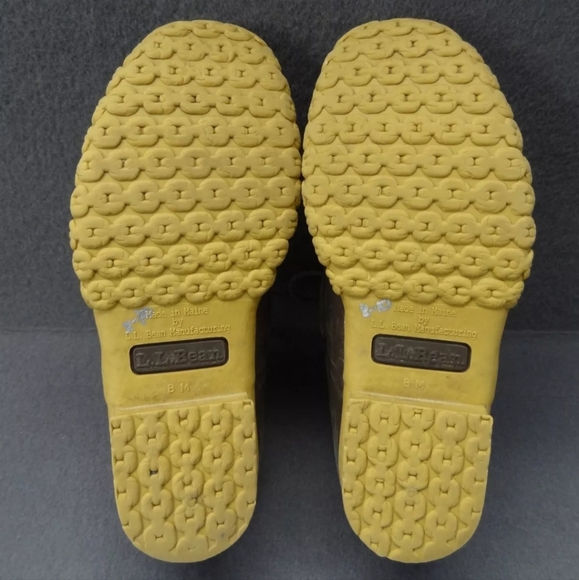 LL Bean Women 6 M Rubber Moc Rain Boot Duck Muck Brown Lo-Top 175067 Made in USA - Picture 6 of 9